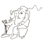 Fritz Perls drawing from the Verbatim archive